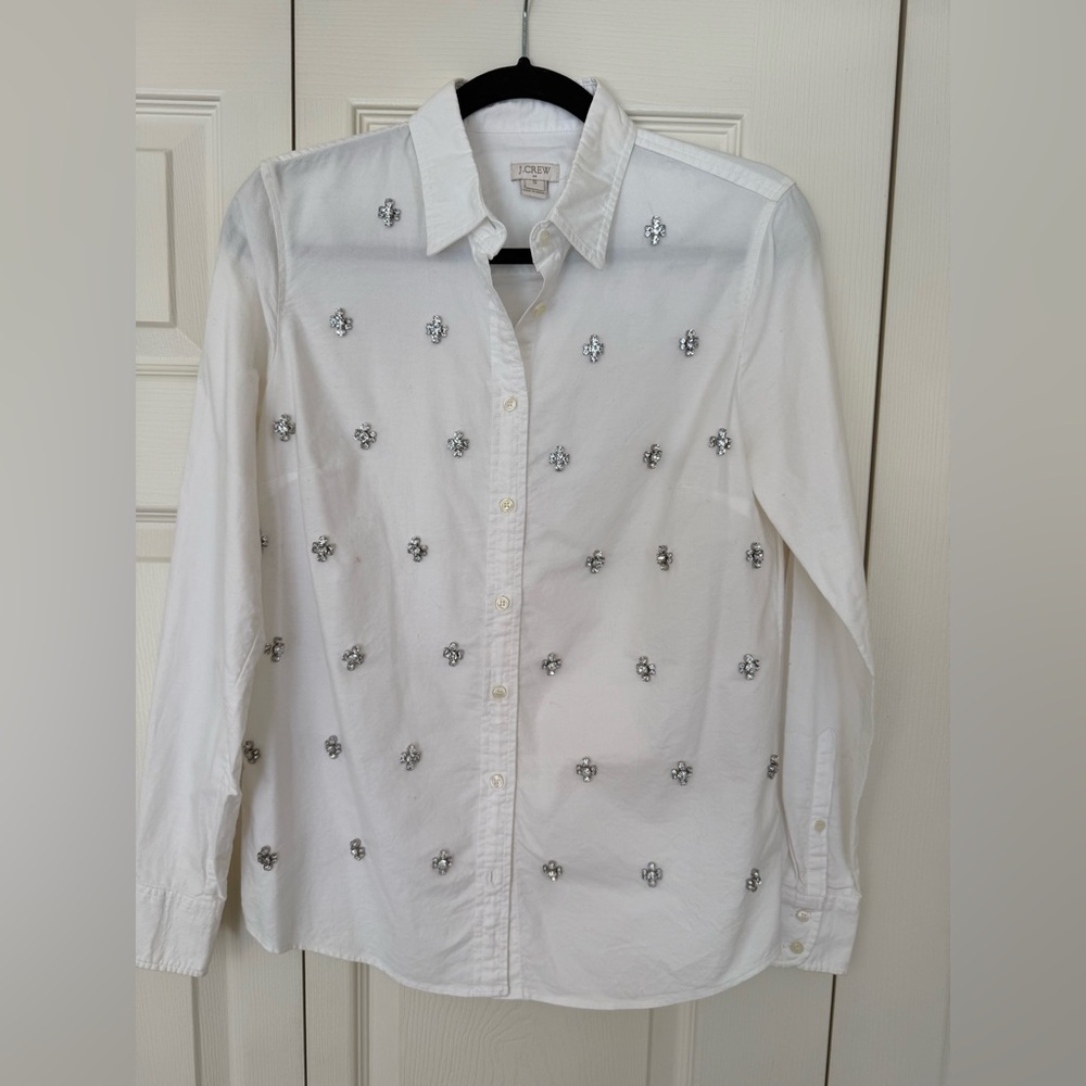 Bedazzled J Crew Factory Shirt